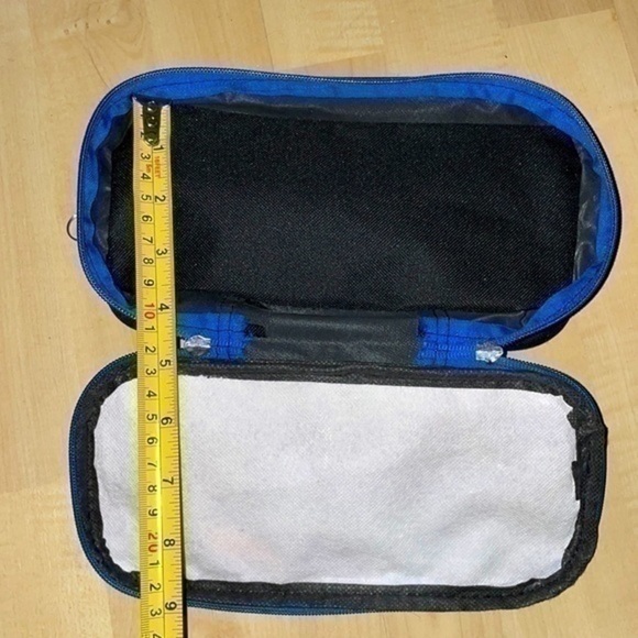 Corvette car race double compartments zip up pouch toiletries pencil case NWOT - Picture 5 of 10